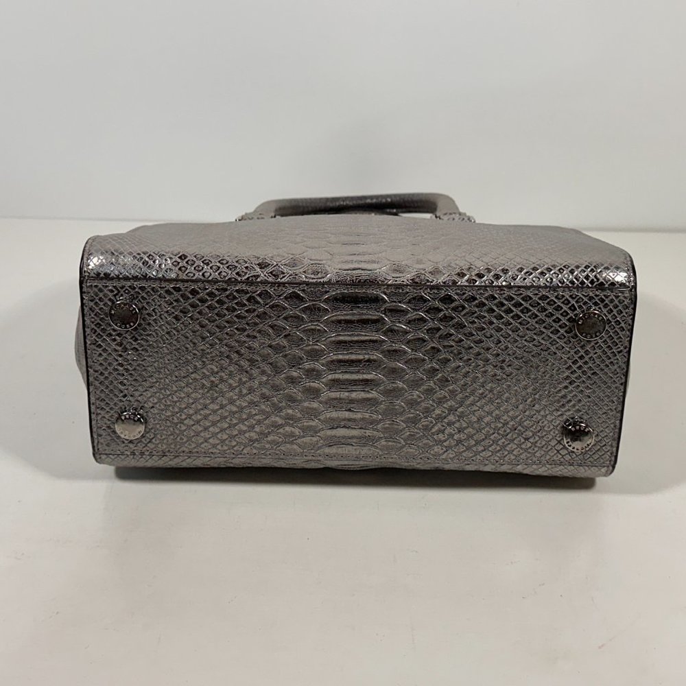Michael Kors Selma Silver Python Leather Shoulder… - image 4